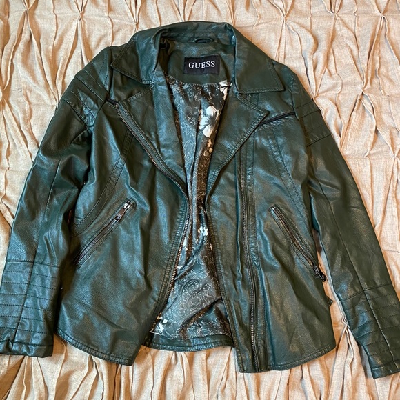 Guess Jackets & Blazers - Guess faux leather jacket